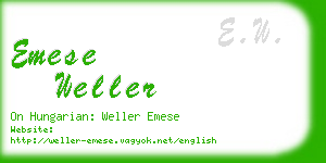 emese weller business card